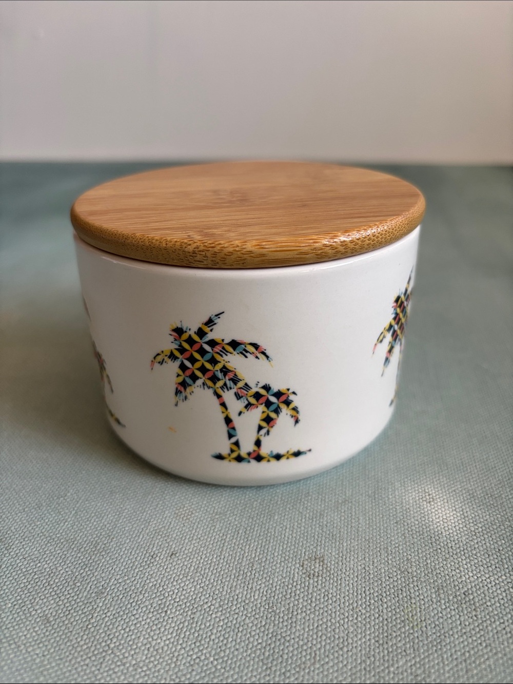 10 Strawberry Street Palm Tree Container with Bamboo Lid